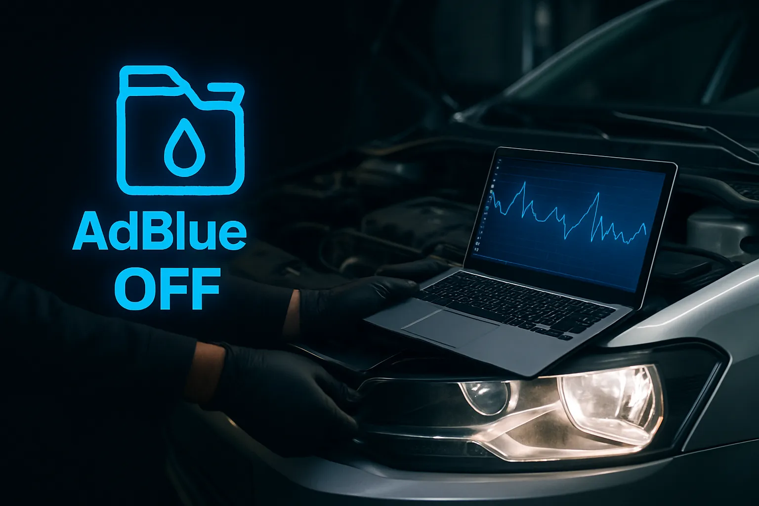 AdBlue OFF innebär att vi på BVS Linköping programmerar bort AdBlue-funktionen i bilens motorstyrning